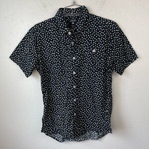 Level Ten Palm Tree Button Down Shirt Size S EUC